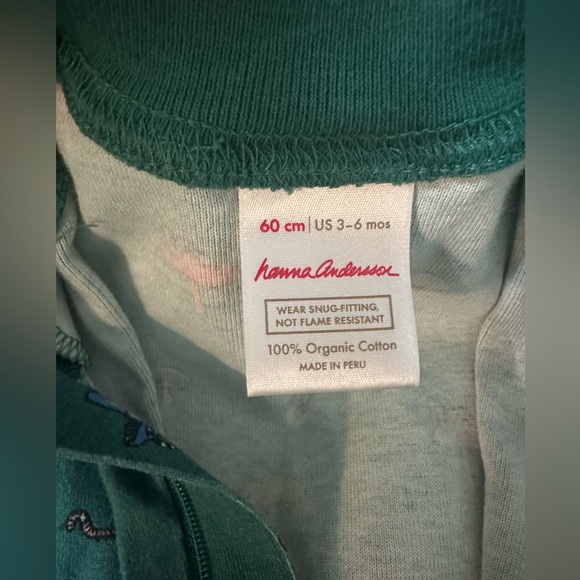 Hanna Andersson Green Mushroom sleeper - Picture 3 of 4